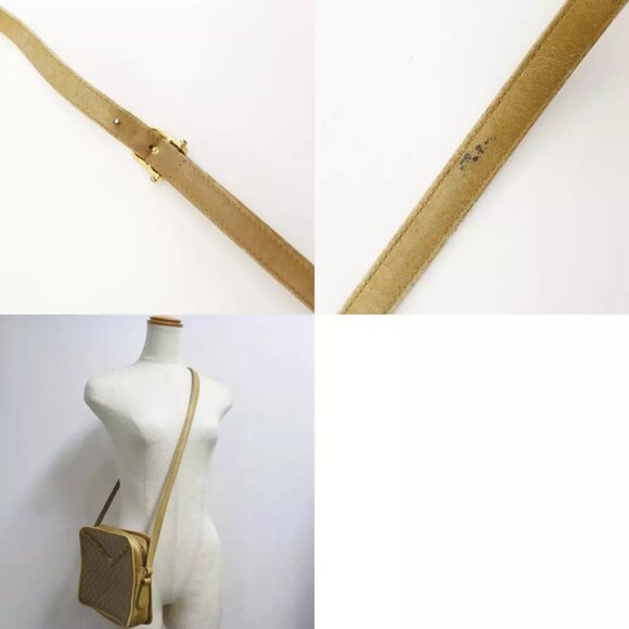 CELINE Macadam Shoulder Bag Brown PVC Women - Picture 6 of 12